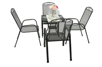 Kovová zostava CALGARY 1+4 (60x60 cm)