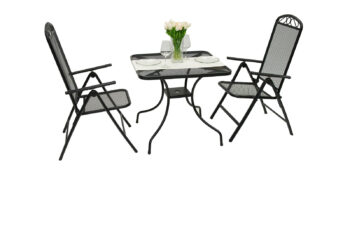 Kovová zostava OTTAWA 1+2 (80x80 cm)