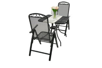 Kovová zostava OTTAWA 1+2 (80x80 cm)