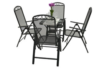 Kovová zostava OTTAWA 1+4 (60x60 cm)