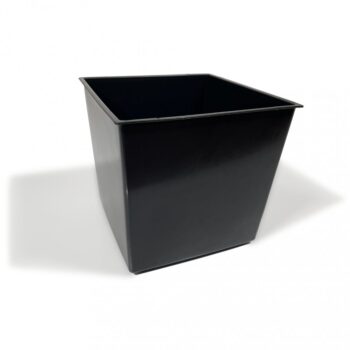 Kovový vysoký kvetináč v šedej farbe s hladkým povrchom LOFT FIORINO 62X22X80 cm