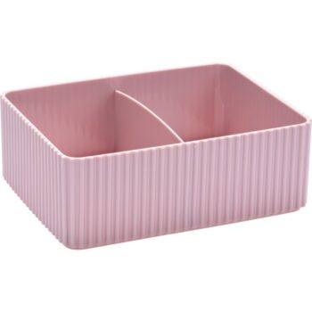 Kozmetický organizér Stripe ružová, 16 x 12 cm