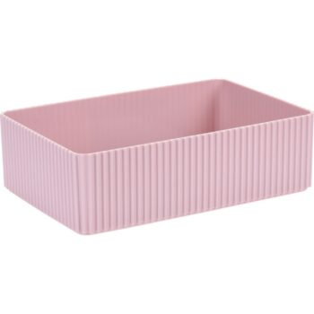 Kozmetický organizér Stripe ružová, 21 x 6 x 14 cm