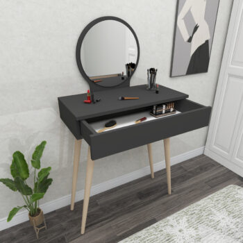 Kozmetický stol Siena Anthracite