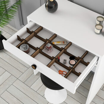 Kozmetický stolík Lizbon Mirror White
