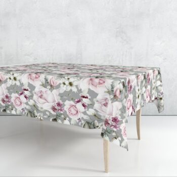 Krásny obrus s potlačou pivónií Šírka: 80 cm | Dĺžka: 80 cm