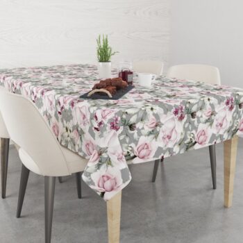 Krásny obrus s potlačou pivónií Šírka: 80 cm | Dĺžka: 80 cm