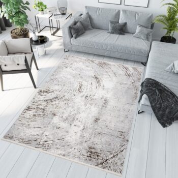 Krémovo-sivý dizajnový vintage koberec Šírka: 140 cm | Dĺžka: 200 cm
