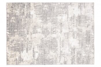 Krémový dizajnový koberec so svetlým sivým vzorom Šírka: 80 cm | Dĺžka: 150 cm