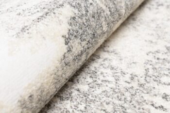 Krémový dizajnový koberec so svetlým sivým vzorom Šírka: 80 cm | Dĺžka: 150 cm