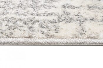 Krémový dizajnový koberec so svetlým sivým vzorom Šírka: 80 cm | Dĺžka: 150 cm
