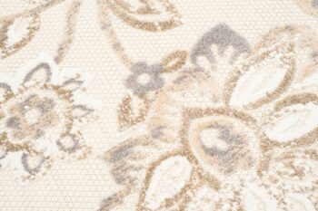 Krémový terasový koberec so vzorom kvetov Šírka: 160 cm | Dĺžka: 230 cm