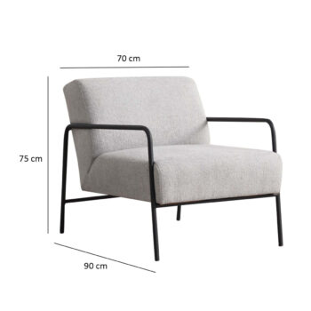 Kreslo Eti Bergere Grey
