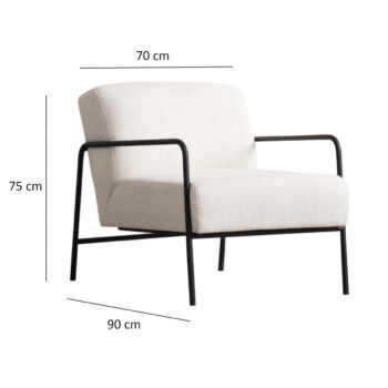 Kreslo Eti Bergere White
