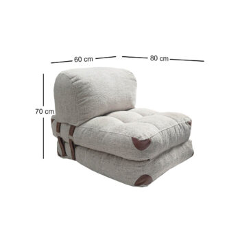 Kreslo Fold Teddy Grey