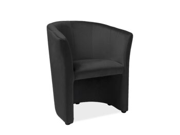 Elegantné kreslo TM-1 je vhodné do moderných obývačiek kancelárii či barov. Rozmer kresla (v/š/h) 76 x 67 x 47 cm. Nosnosť 110 kg. Plastové nožičky. V ponuke vo viacerých farebných prevedeniach.
