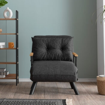Kreslo Sando Single Dark Grey
