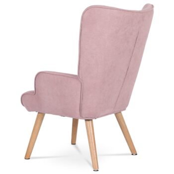 Kreslo s podnožkou PINK2, ružová