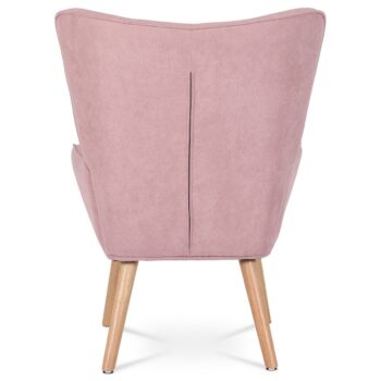 Kreslo s podnožkou PINK2, ružová