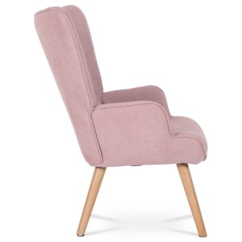 Kreslo s podnožkou PINK2, ružová