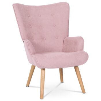 Kreslo s podnožkou PINK2, ružová
