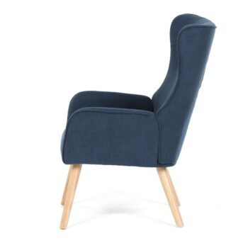 Kreslo ušiak BLUE2, modrá