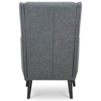 Kreslo ušiak GREY2, sivá