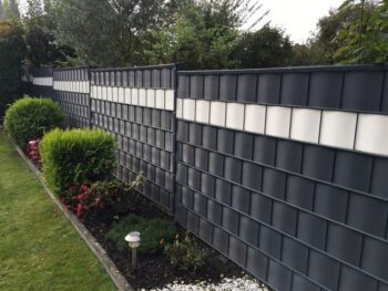 Krycia páska na plot s rozmermi 19 cm x 35 m - čierna 1ks