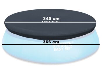 Krycia plachta na bazén z odolného vinylu - viac rozmerov Priemer: 396 cm