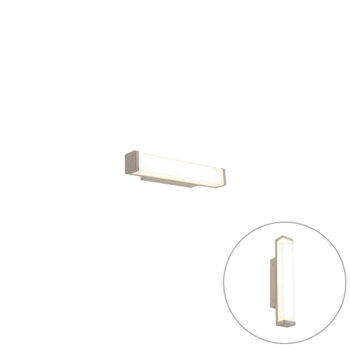 Kúpeľňová nástenná lampa oceľ 32 cm vrátane LED IP44 - Cascada