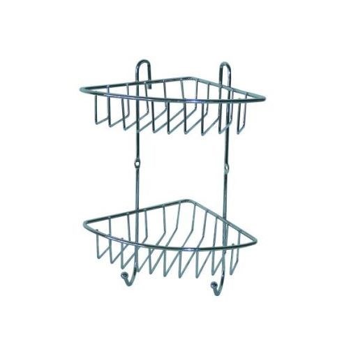 Kúpeľňová rohová polica, 2 poschodia Kúpeľňová rohová polica, 2 poschodia