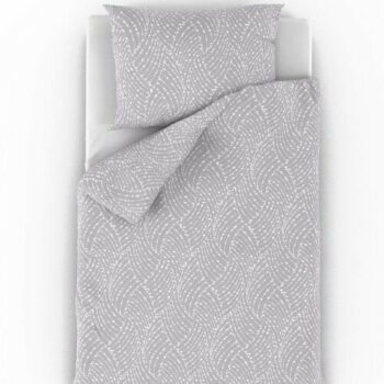 Kvalitex Bavlnené obliečky Nordic Astra sivá, 140x 220 cm, 70 x 90 cm, 140 x 220 cm, 70 x 90 cm