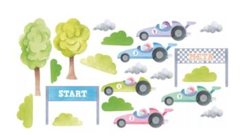 Kvalitná nálepka na stenu pre chlapcov do detskei izby formuly 100 x 200 cm