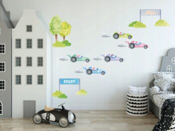 Kvalitná nálepka na stenu pre chlapcov do detskei izby formuly 100 x 200 cm
