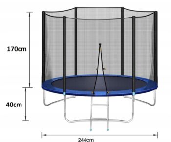 Kvalitná záhradná trampolína 244 cm