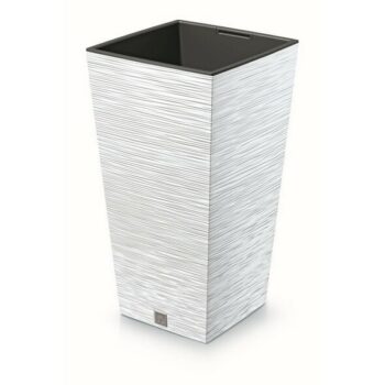 Kvetináč FURU SQUARE 24 cm, biela, 24 cm