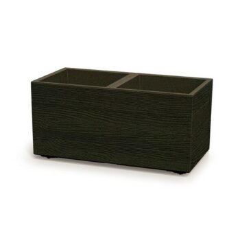 Kvetináč MADERA CASE ECO WOOD 77 cm, tmavohnedý, M