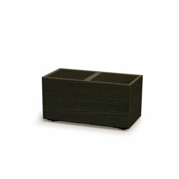 Kvetináč MADERA SQUARE ECO WOOD 57,7 cm,tmavohnedý, S