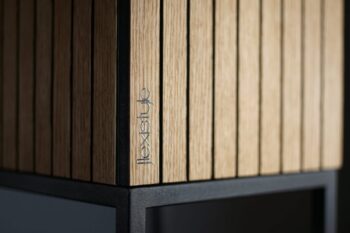 Kvetináč z prírodnej dubovej dyhy LOFT FIORINO 62X22X50 cm