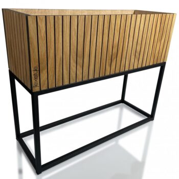 Kvetináč z prírodnej dubovej dyhy LOFT FIORINO 62X22X50 cm