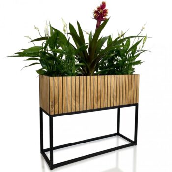 Kvetináč z prírodnej dubovej dyhy LOFT FIORINO 62X22X50 cm