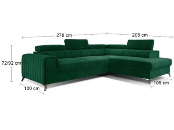 Rohová sedačka s rozkladom a úložným priestorom LACANTE P je krásna, pohodlná sedačka, ktorá vytvorí ideálny priestor pre oddych a dokonalé miesto pre stretnutia s rodinou či priateľmi. Sedačka očarí nie len svojim dokonale prepracovaným dizajnom, ale tiež krásnym farebným prevedením, jedinečným…