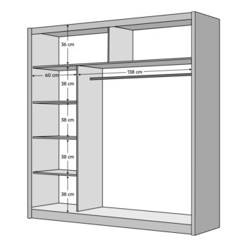 Šatníková skriňa s posuvnými dverami Ladder 203 v elegantnom prevedení dub craft a čierna je ideálnym riešením pre moderné interiéry. Táto skriňa, ktorá patrí do kategórie nábytku, lacných skríň a šatníkových skríň a organizérov, ponúka praktické využitie priestoru vďaka svojim rozmerom 215 cm…