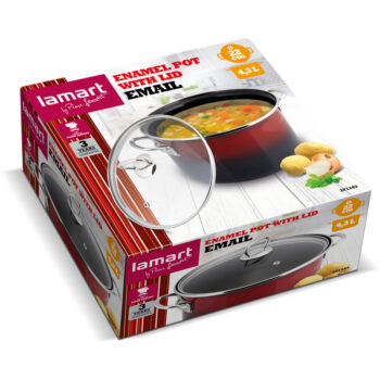 LAMART LT1183 Kastról 22 cm SMALT EMAIL 42003343