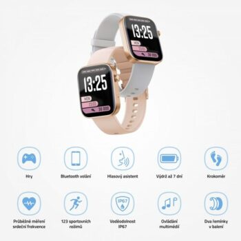 LAMAX Chytré hodinky Bcool 2 Plus, rosegold