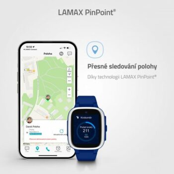 LAMAX Chytré hodinky pre deti WatchY4 Play, modrá