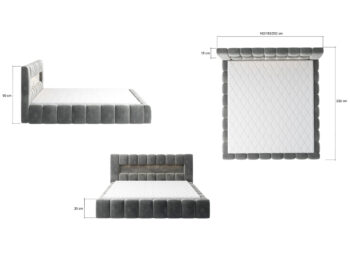 V posteli strávime značnú časť života a preto je dôležité dbať na to, akú posteľ vybrať. Čalúnená manželská posteľ s roštom LAMIA KUP 160 je originálnym kúskom, ktorý nie len krásne oživí, rozžiari spálňu, dodá jej štýl a stane sa praktickou a funkčnou súčasťou Vašej spálne. Vďaka LED osvetleniu,…