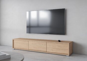 Televízny stolík LANNY vás zaujme svojimi jednoduchými líniami, atraktívnymi a moderným prevedením. Je vhodný do moderných obývacích priestorov.TV stolík je vyrobený z kvalitných LTD dosiek, ktoré sa jednoducho udržiavajú. TV stolík diposnuje tromi výklopnými priehradkami.Farba: dub.Rozmery:šírka: 180 cmvýška: 32 cmhĺbka: 36 cmDodávame v demontovanom stave. 