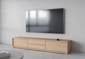 Televízny stolík LANNY vás zaujme svojimi jednoduchými líniami, atraktívnymi a moderným prevedením. Je vhodný do moderných obývacích priestorov.TV stolík je vyrobený z kvalitných LTD dosiek, ktoré sa jednoducho udržiavajú. TV stolík diposnuje dvomi výklopnými priehradkami a dvomi praktickými zásuvkami.Farba: dub.Rozmery:šírka: 180 cmvýška: 32 cmhĺbka: 36 cmDodávame v demontovanom stave. 