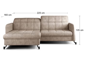 Jednoduchý štýl krásnej rohovej sedačky s rozkladom a úložným priestorom LANTE L dokonale dopĺňa elegantné prešívanie sedacej, opierkovej časti aj opierok rúk. Premeňte srdce Vášho domova na priestor, ktorý v sebe ukrýva nezameniteľný charakter, bude pôsobiť vkusne, symetricky a pokojne. Sedačka…